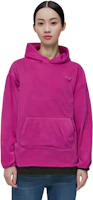 Shop WE11DONE FW23 男女同款Logo羊毛圓領衫 - 玫瑰紅色。 WD-TH3-23-778-U-HP