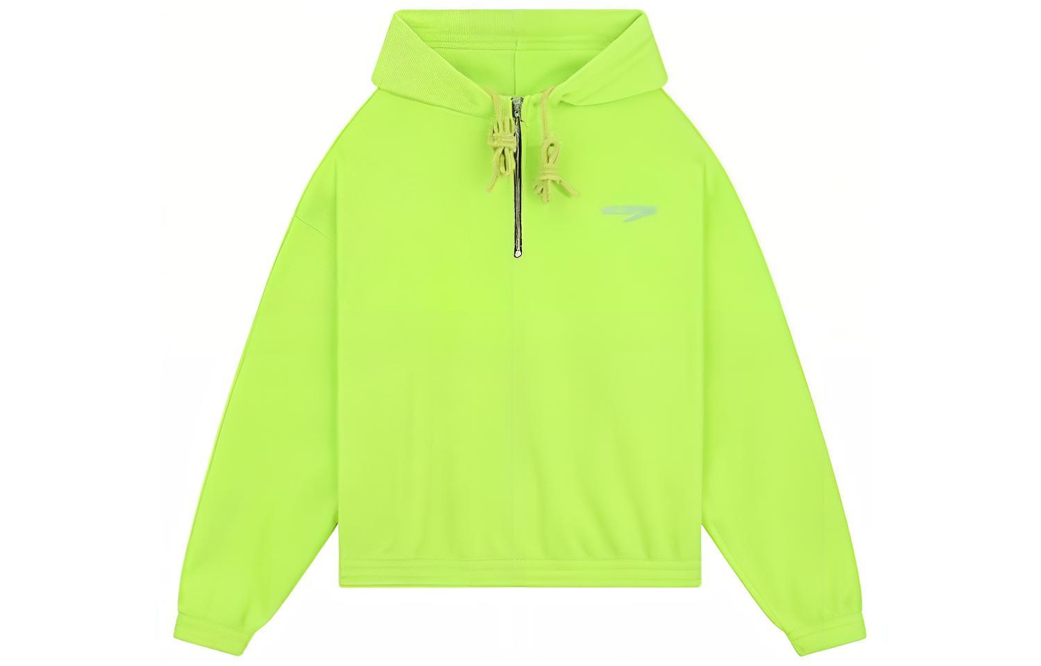 WE11DONE FW23 Unisex Logo Print Pullover Sweatshirt Fluorescent Green WD-TH3-23-771-U-LM