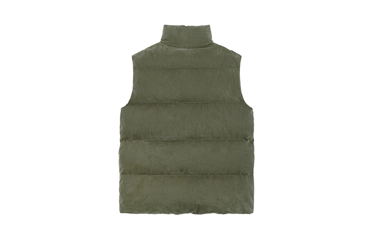 WE11DONE FW23 Unisex Loose-Fit Puffer Logo Vest in Khaki. WD-PV3-23-030-U-KK 圖 3