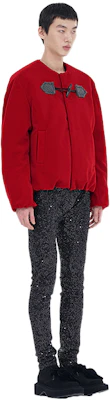 WE11DONE FW23 Unisex Red Christmas Style Loose Long Sleeve Varsity Jacket. WD-JP3-23-095-M-RD Purchase WE11DONE FW23 Unisex Red Christmas Style Loose Long Sleeve Varsity Jacket. WD-JP3-23-095-M-RD