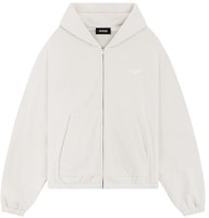 WE11DONE FW23 White Logo Loose Fit Zip-Up Hoodie Unisex Fleece Sweatshirt WD-TJ3-23-826-U-WH WE11DONE FW23 White Logo Loose Fit Zip-Up Hoodie Unisex Fleece Sweatshirt WD-TJ3-23-826-U-WH