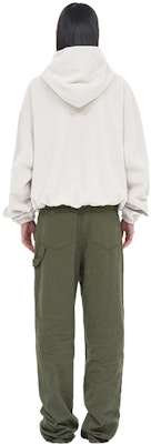 WE11DONE FW23 白色Logo寬鬆拉鍊連帽衫 男女款抓絨衛衣 WD-TJ3-23-826-U-WH Details for WE11DONE FW23 白色Logo寬鬆拉鍊連帽衫 男女款抓絨衛衣 WD-TJ3-23-826-U-WH