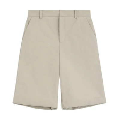 WE11DONE FW24 Beige Mid-Rise Zipper Pocket Casual Shorts WD-PT2-24-226-M-BG