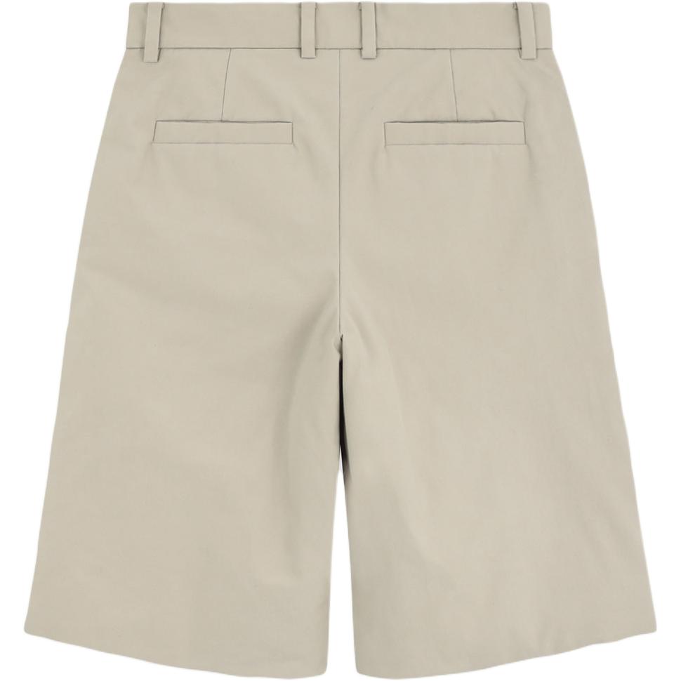 Lookbook WE11DONE FW24 米色中腰拉鍊口袋休閒短褲 WD-PT2-24-226-M-BG