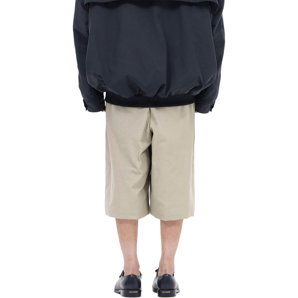Purchase WE11DONE FW24 米色中腰拉鍊口袋休閒短褲 WD-PT2-24-226-M-BG