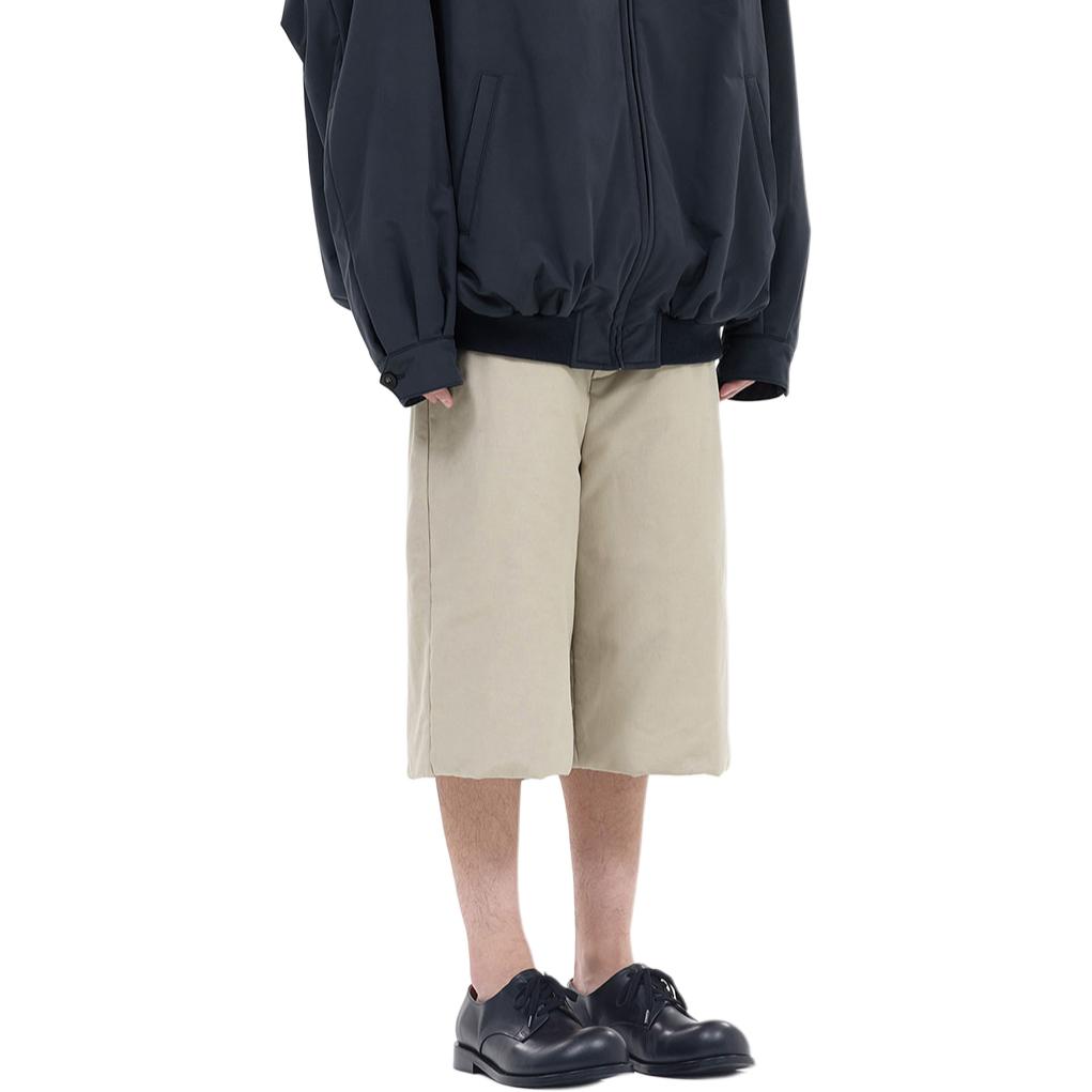 Details for WE11DONE FW24 米色中腰拉鍊口袋休閒短褲 WD-PT2-24-226-M-BG