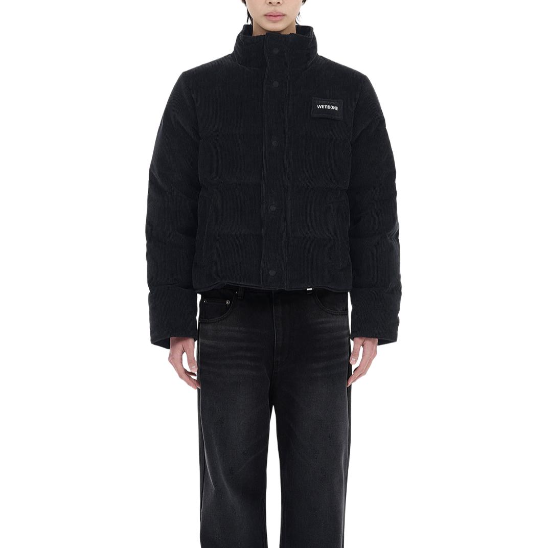 WE11DONE FW24  Black Solid Color Long Sleeve Down Jacket with Zipper Pocket WD-PJ2-24-055-M-BK 圖 4