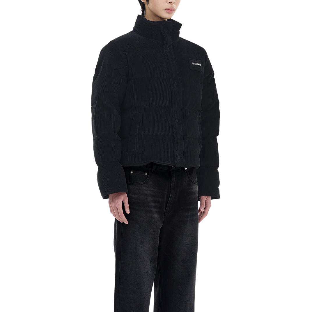WE11DONE FW24  Black Solid Color Long Sleeve Down Jacket with Zipper Pocket WD-PJ2-24-055-M-BK 圖 6