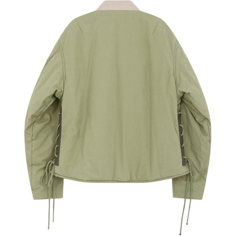 WE11DONE FW24  Oversized Zip-Up Cotton Jacket Khaki Color WD-JK3-24-081-M-KK 圖 3