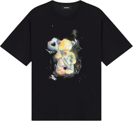 WE11DONE FW24 卡通圖案黑色男女短袖T恤 WD-TT3-24-752-U-BK Buy WE11DONE FW24 卡通圖案黑色男女短袖T恤 WD-TT3-24-752-U-BK