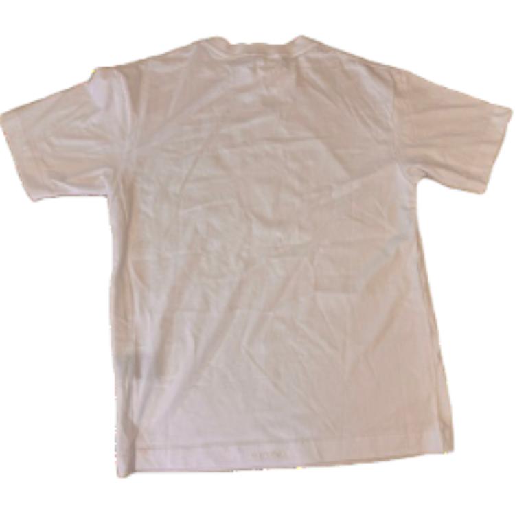 WE11DONE FW24 Unisex White Beaded Simple Short Sleeve T-Shirt WD-TT3-24-734-U-WH 圖 3