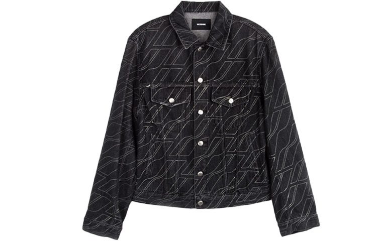 Order WE11DONE 夜光標誌牛仔外套 洗舊黑色. WD-JK8-20-052-M-GY