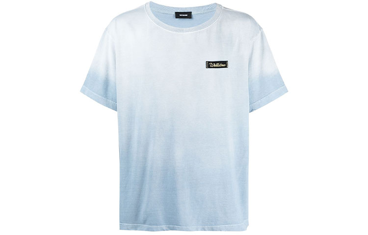 WE11DONE Gradient Effect Short Sleeve T-Shirt Men WD-TT0-21-502-SKY