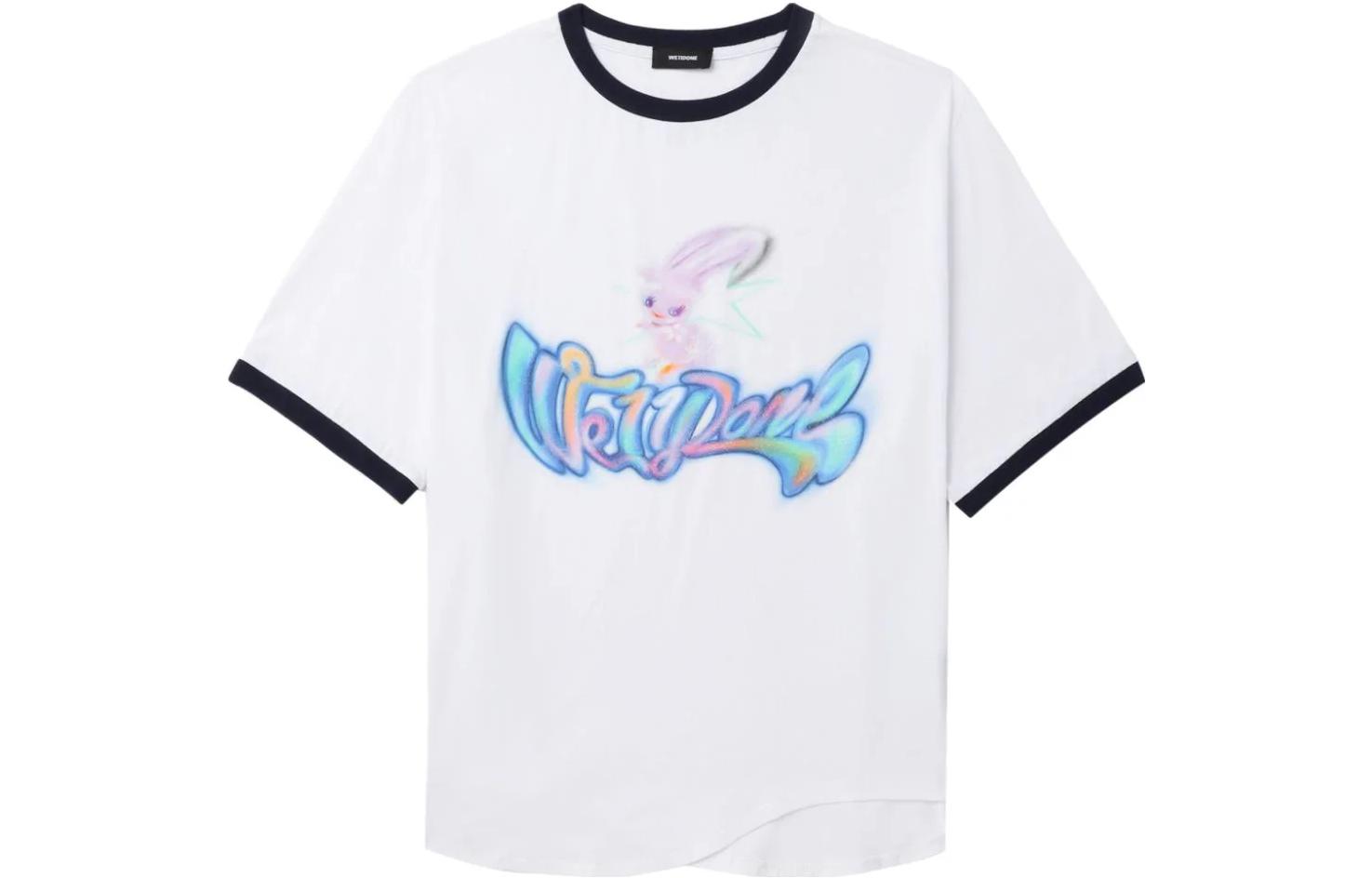 WE11DONE Graffiti Print Crewneck Short Sleeve T-Shirt WD-TT3-23-709-U-WH 圖 2