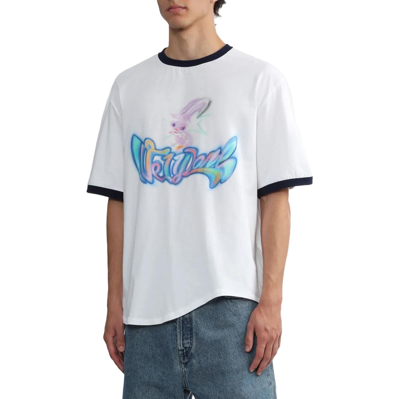 WE11DONE Graffiti Print Crewneck Short Sleeve T-Shirt WD-TT3-23-709-U-WH 圖 6