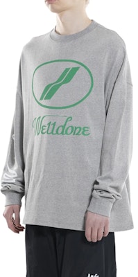 WE11DONE 灰色經典寬鬆版型印花長袖T恤 中性款 WD-TP4-20-712-U-GY Details for WE11DONE 灰色經典寬鬆版型印花長袖T恤 中性款 WD-TP4-20-712-U-GY