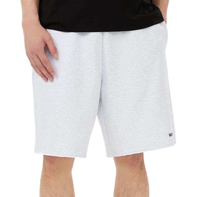 Lookbook WE11DONE Grey Letter Print Elastic Waist Shorts Unisex Gift Box Edition. WD-TA3-22-749-U-GY