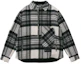 Order WE11DONE Sobrecamisa Unisex de Manga Larga Cuadros con Media Cremallera - Gris. WD-BL3-20-910-U-GY