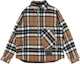 Buy WE11DONE Half-Zip Plaid Long Sleeve Shirt Jacket Unisex Khaki WD-BL3-20-910-U-CM