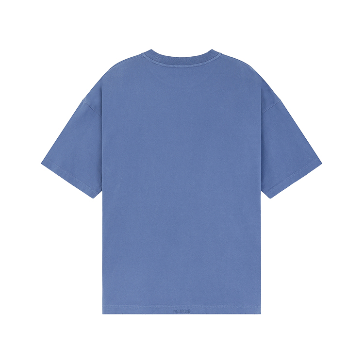 Lookbook Camiseta Unisex Azul WE11DONE de Dibujos Animados a Mano. WD-TT2-24-746-U-BL