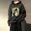 Shop WE11DONE ホラー クリスマス リース グラフィック カートゥーン スウェット ブラック ユニセックス WD-TH9-20-139-U-BK