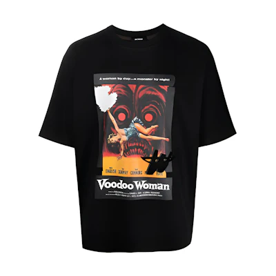WE11DONE Horror Movie Graphic Unisex Short Sleeve T-Shirt WD-TT9-20-138-U-BK