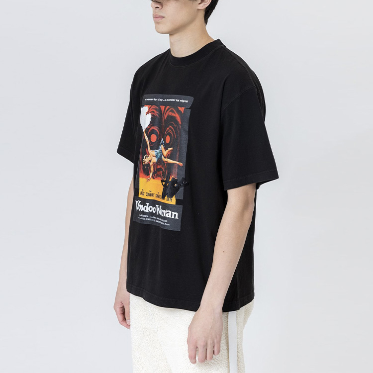 WE11DONE Horror Movie Graphic Unisex Short Sleeve T-Shirt WD-TT9-20-138-U-BK 圖 3