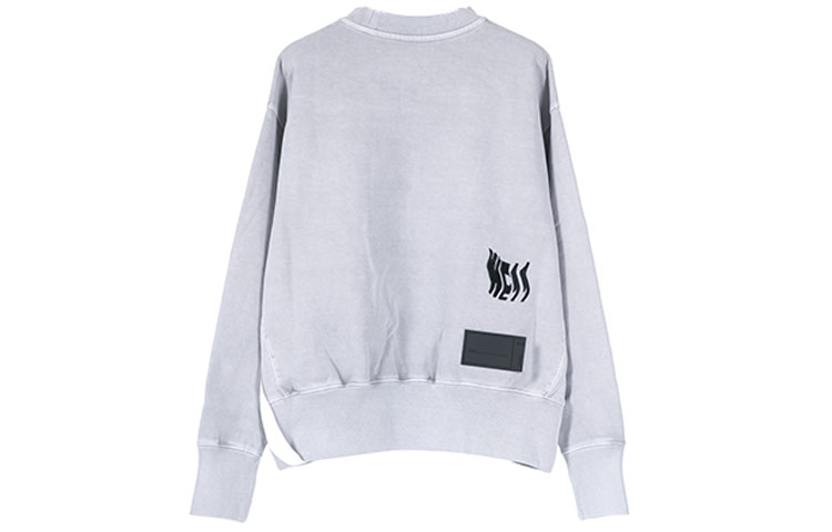 Lookbook WE11DONE 恐怖电影印花男女同款灰色卫衣 WD-TS9-20-136-U-GY