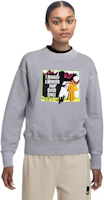 Shop WE11DONE Sweatshirt Unisex Abu-Abu Motif Film Horor WD-TS9-20-136-U-GY