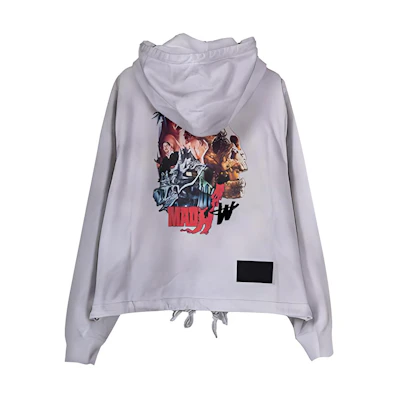 WE11DONE Horror Movie Print Zipper Hoodie Unisex Vintage Style WD-TH9-20-140-U-WH