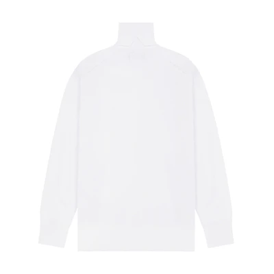 WE11DONE Jacquard Logo High-Neck Knit Sweater Unisex WD-KT3-23-652-U-WH