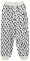 WE11DONE Jacquard Logo Loose Fit Knit Joggers Unisex Grey White. WD-KP9-20-102-U-IV WE11DONE Jacquard Logo Loose Fit Knit Joggers Unisex Grey White. WD-KP9-20-102-U-IV