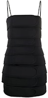 WE11DONE Layered Velcro Dress Black WD-OP7-20-035-W-BK WE11DONE Layered Velcro Dress Black WD-OP7-20-035-W-BK
