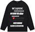 Order Sudadera Unisex WE11DONE con Logo y Estampado de Letras de Manga Larga WD-TT3-22-903-U-BK