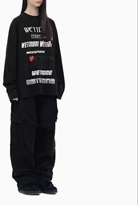 Sudadera Unisex WE11DONE con Logo y Estampado de Letras de Manga Larga WD-TT3-22-903-U-BK Shop Sudadera Unisex WE11DONE con Logo y Estampado de Letras de Manga Larga WD-TT3-22-903-U-BK