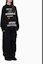 Shop Sudadera Unisex WE11DONE con Logo y Estampado de Letras de Manga Larga WD-TT3-22-903-U-BK
