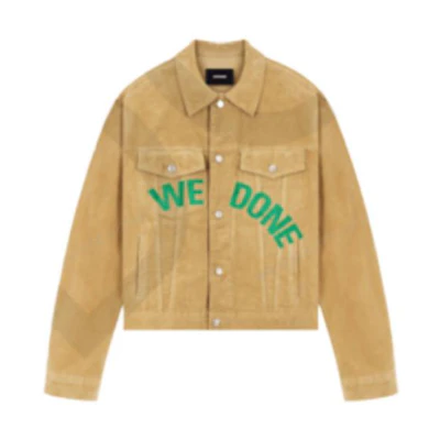 WE11DONE Letter Logo Printed Collared Jacket Unisex WD-DJ3-22-375-U-CM