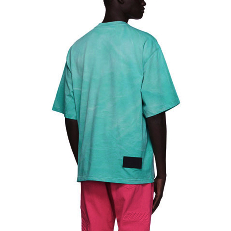 WE11DONE Letter Print Washed Green Unisex T-Shirt. WD-TT8-20-099-U-GR 圖 7