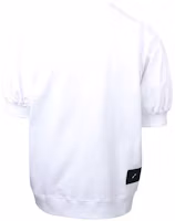 Lookbook WE11DONE 閃電標誌印花男女款白色衛衣。 WD-TS1-21-531-U-WH
