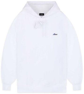 WE11DONE 標誌繡花抽繩連帽衫 男女款 白色 WD-TP3-20-707-U-WH Order WE11DONE 標誌繡花抽繩連帽衫 男女款 白色 WD-TP3-20-707-U-WH