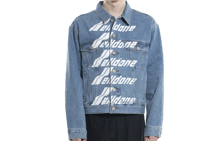WE11DONE Logo Denim Jacket Unisex Blue WD-DJ6-20-090-U-BL