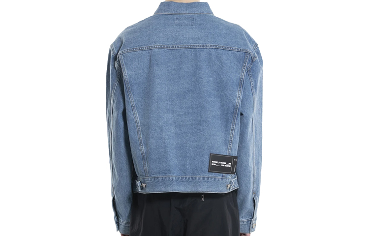 Lookbook WE11DONE Logo 牛仔外套 男女同款 藍色 WD-DJ6-20-090-U-BL