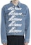 Shop WE11DONE Logo 牛仔外套 男女同款 藍色 WD-DJ6-20-090-U-BL