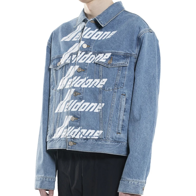 Details for WE11DONE Logo 牛仔外套 男女同款 藍色 WD-DJ6-20-090-U-BL