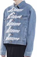 Details for WE11DONE Logo Denim Jacket Unisex Blue WD-DJ6-20-090-U-BL