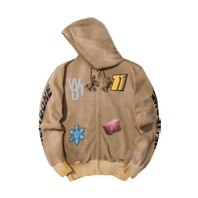 WE11DONE Logo Embroidered Hoodie Brown Unisex秋季 WD-TH8-20-108-U-MU