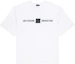 Order WE11DONE Logo Mirror Reversed Unisex White T-Shirt. WD-TT3-21-565-U-WH
