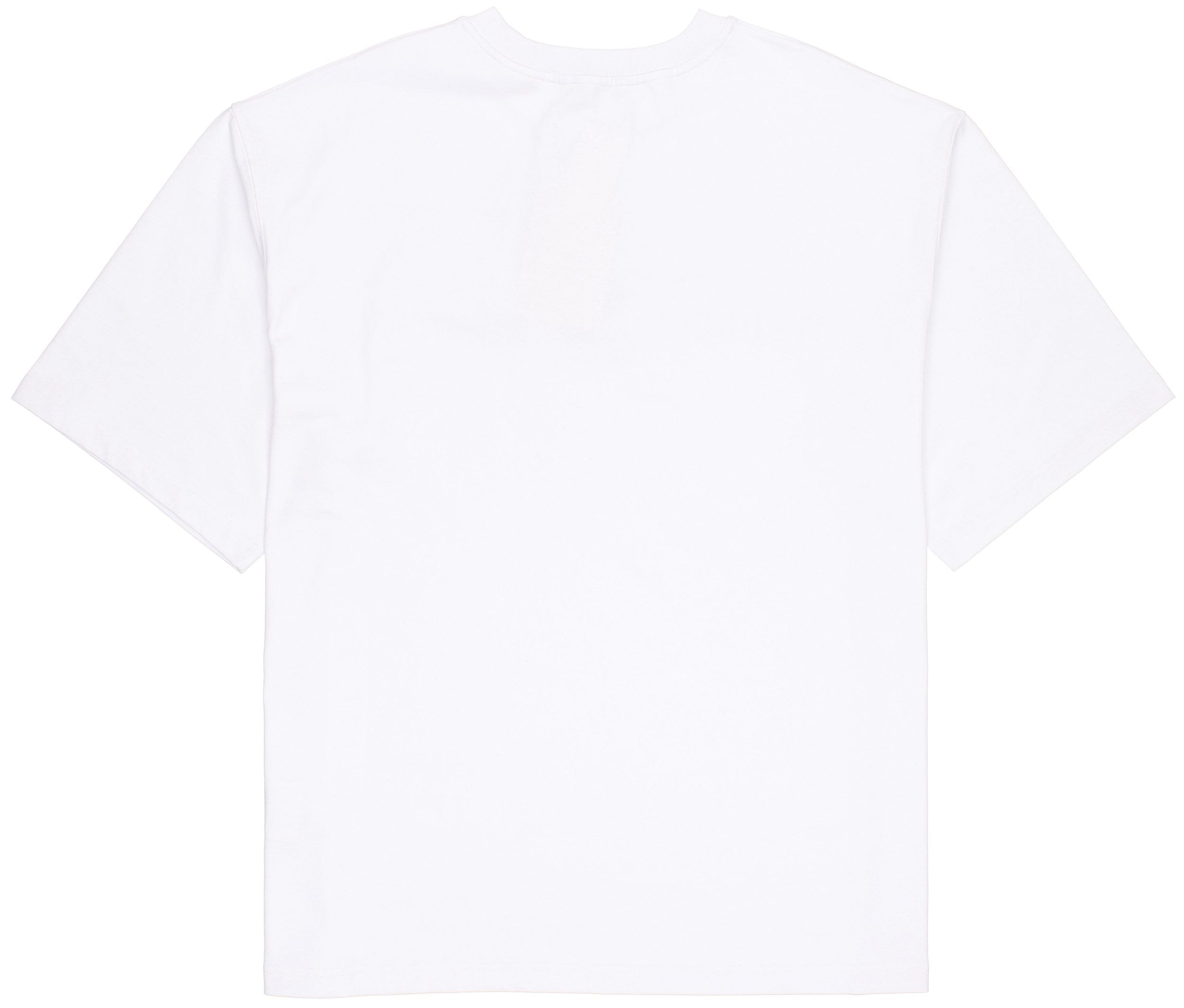 Lookbook WE11DONE Logo Mirror Reversed Unisex White T-Shirt. WD-TT3-21-565-U-WH