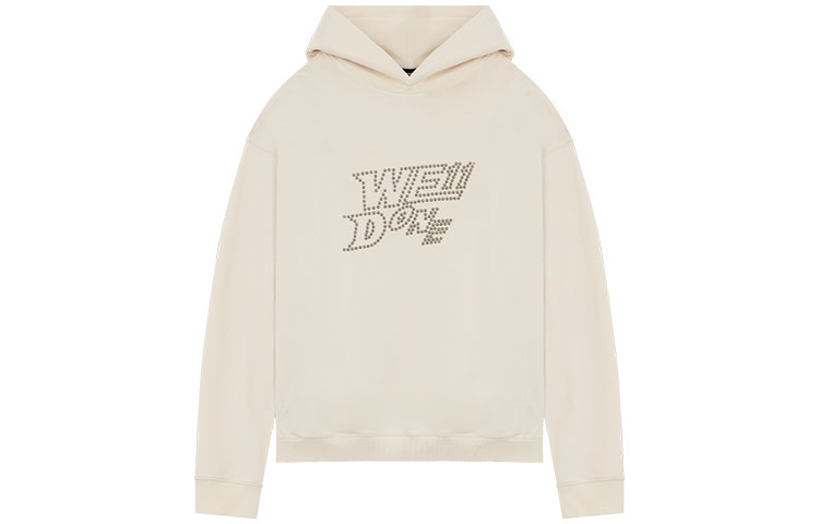 WE11DONE Logo Rhinestone Long Sleeve Sweatshirt Unisex WD-TH1-22-665-U-IV