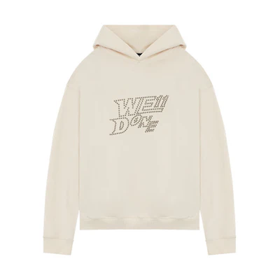 WE11DONE Logo Rhinestone Long Sleeve Sweatshirt Unisex WD-TH1-22-665-U-IV